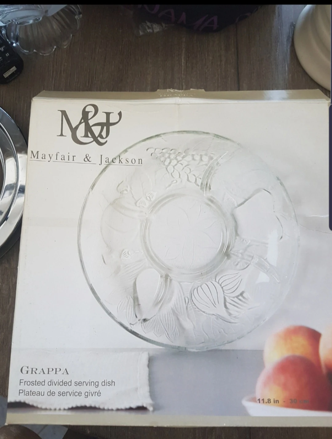 Brand new Mayfair & Jackson Grappa Frosted Serving Dish - photo 2