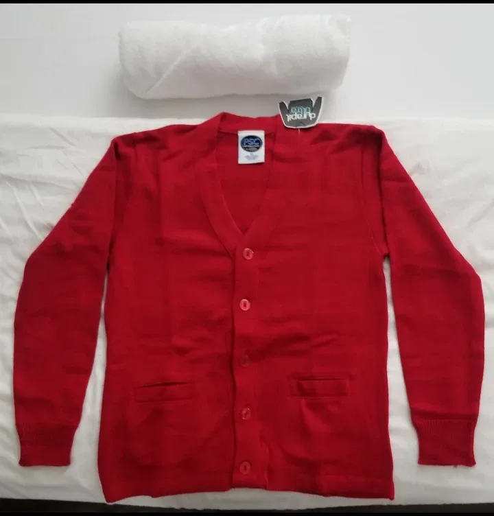 Red Cardigan Sweater image indicator(2)