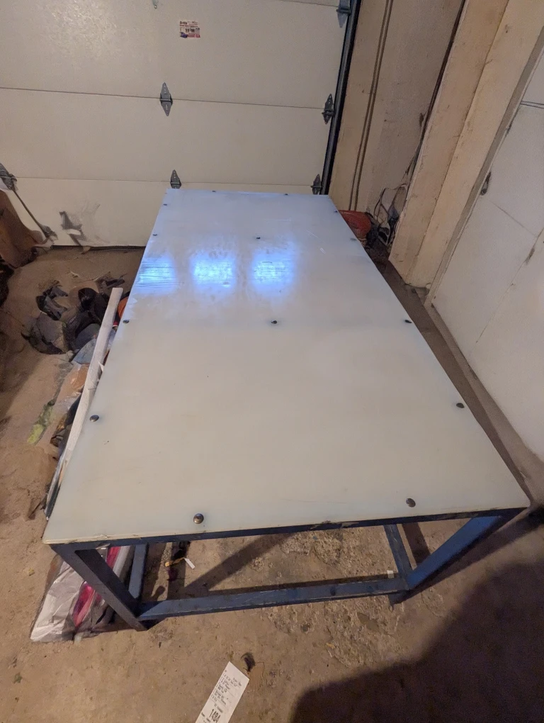 6ft x 3ft x 32" High Steel Workbench - photo 2