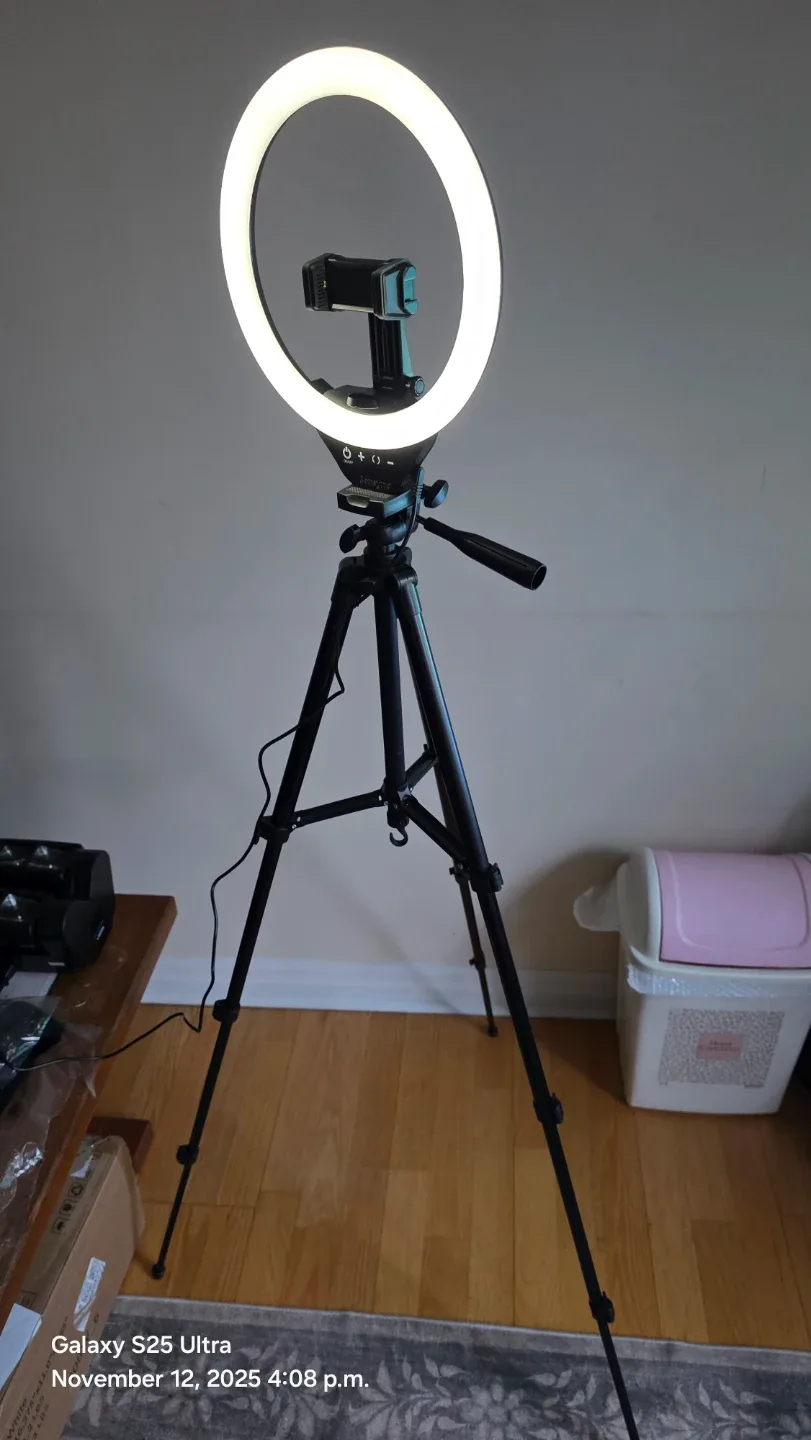 Zenyyme Ring Light with Tripod Stand image indicator(2)