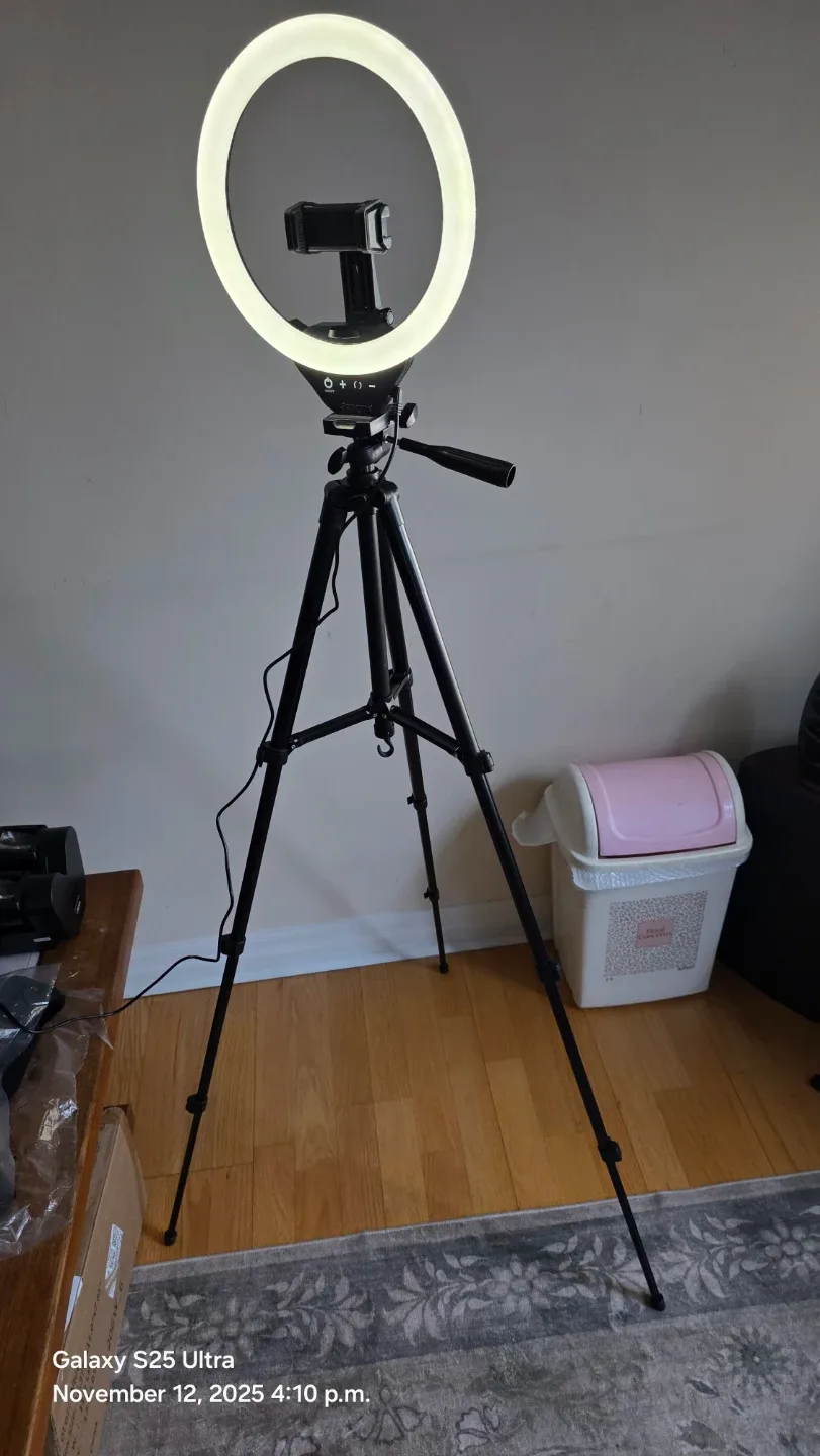 Zenyyme Ring Light with Tripod Stand image indicator(4)