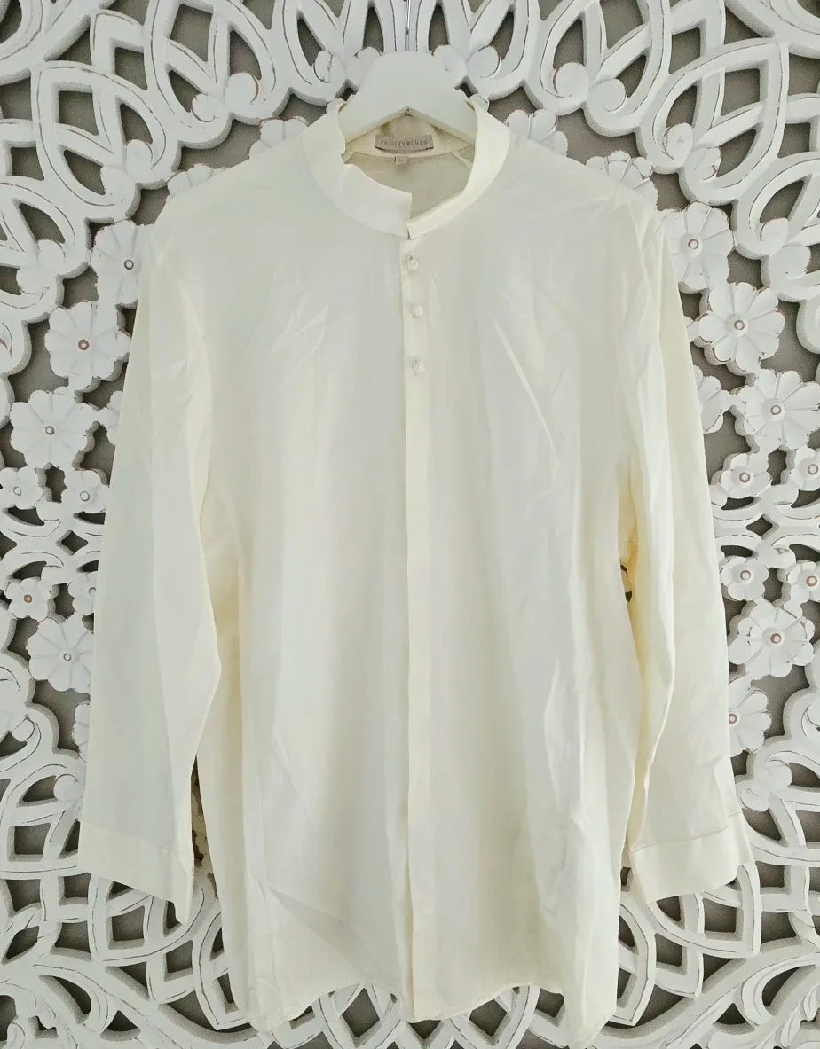 Shiatzy Chen Cream Blouse - Size 50