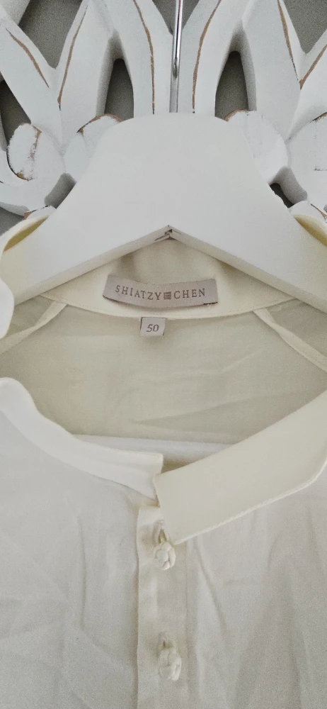 Shiatzy Chen Cream Blouse - Size 50 - photo 2