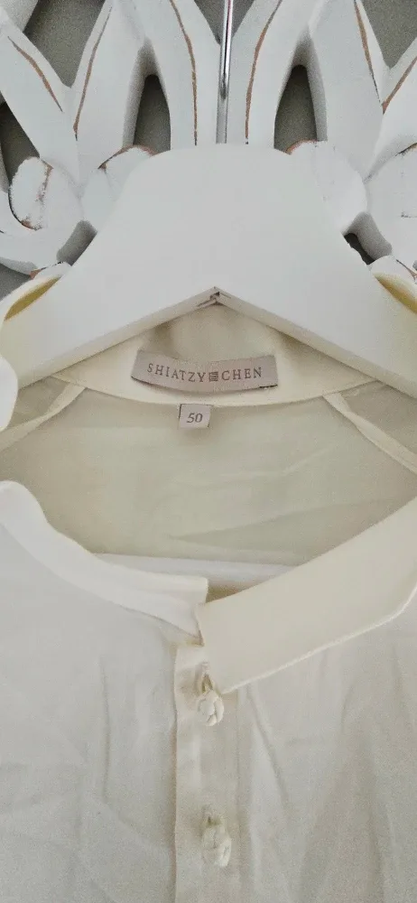 Shiatzy Chen Cream Blouse - Size 50 image indicator(2)
