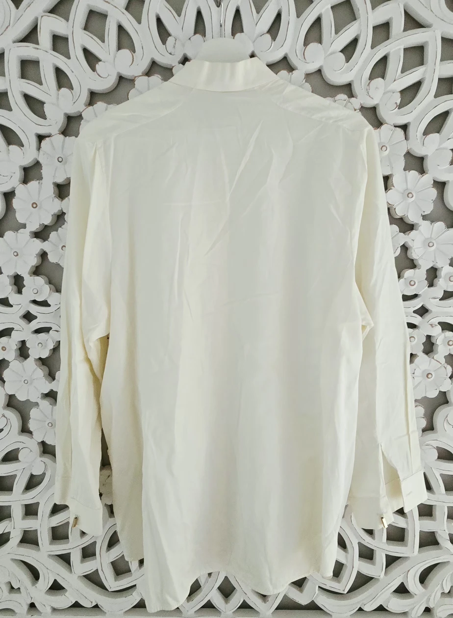 Shiatzy Chen Cream Blouse - Size 50 - photo 3