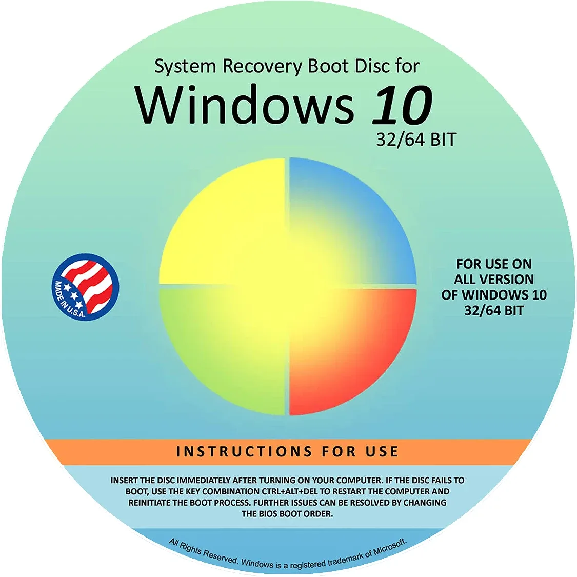 Reinstall DVD For Windows 10 All Versions 32/64 bit