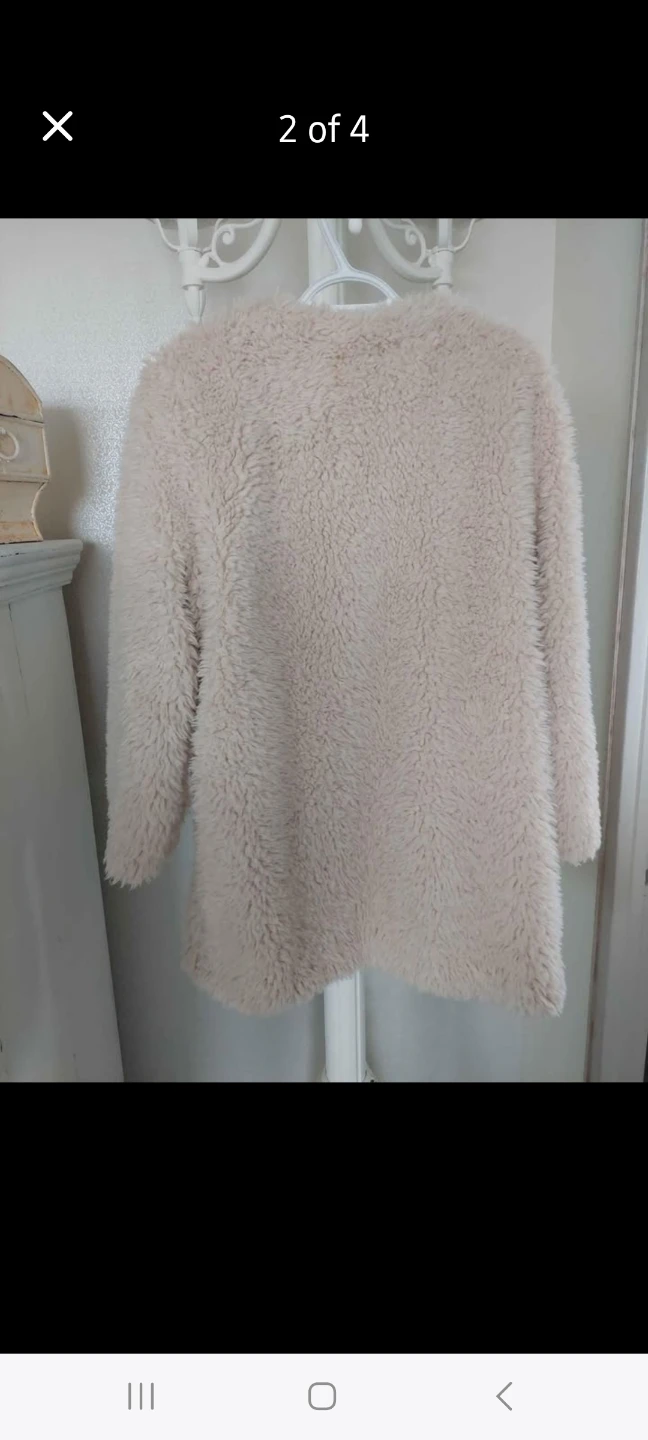 Cream Teddy winter coat