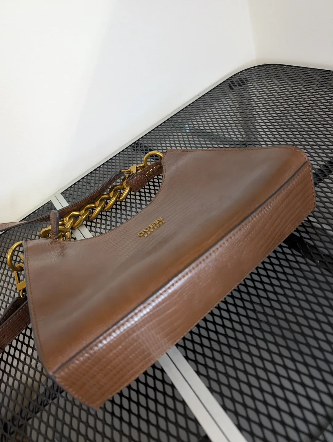 Guess Tullia Croc print hobo bag brown image indicator(2)