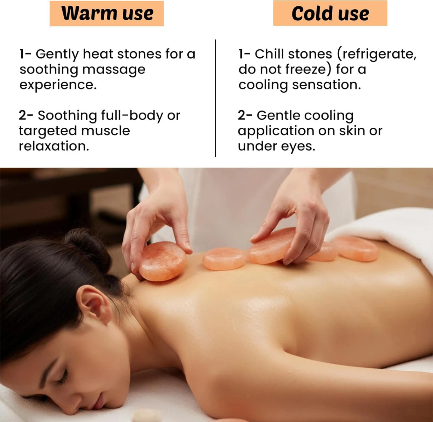 NEW~ Pink Crystal Stone Massage Stones (Hot & Cold) – 6pcs - photo 3