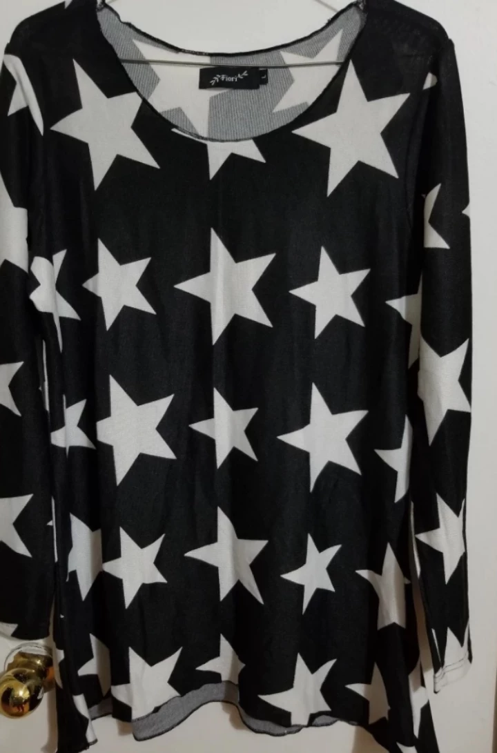Fiori Star Print Top - Size L - photo 2