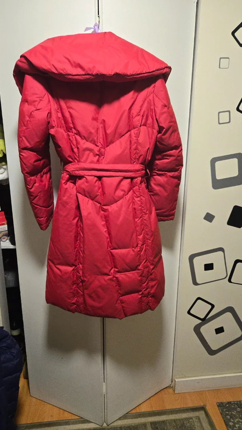 Evona Red Padded Down Coat