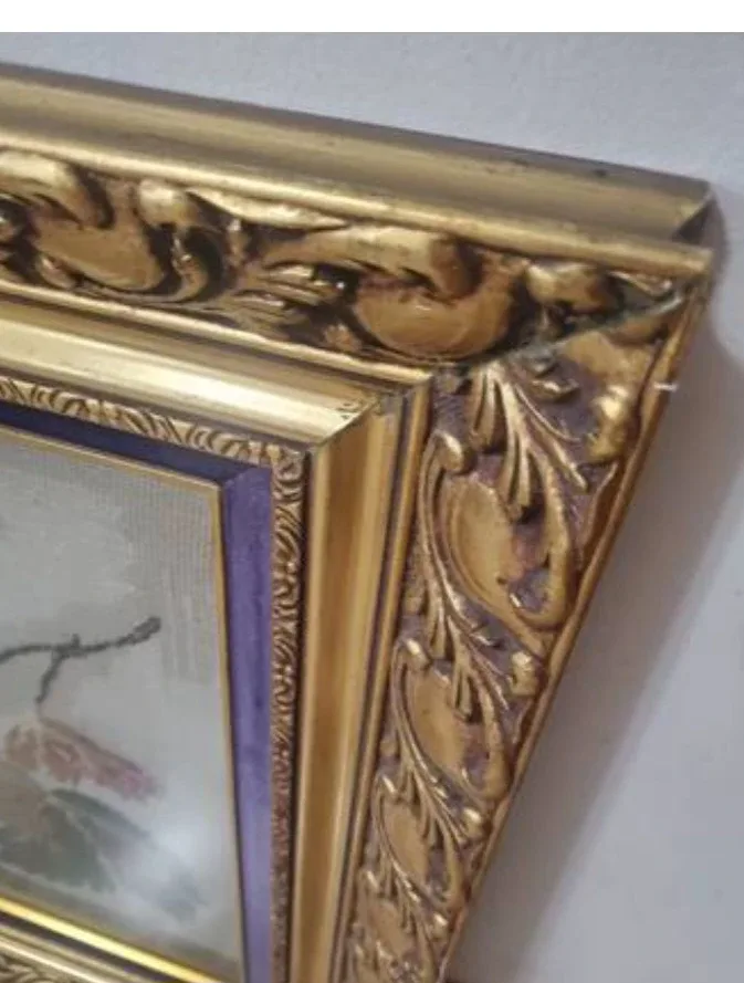 Beautiful large Framed HANDMADE Needlepoint image indicator(3)