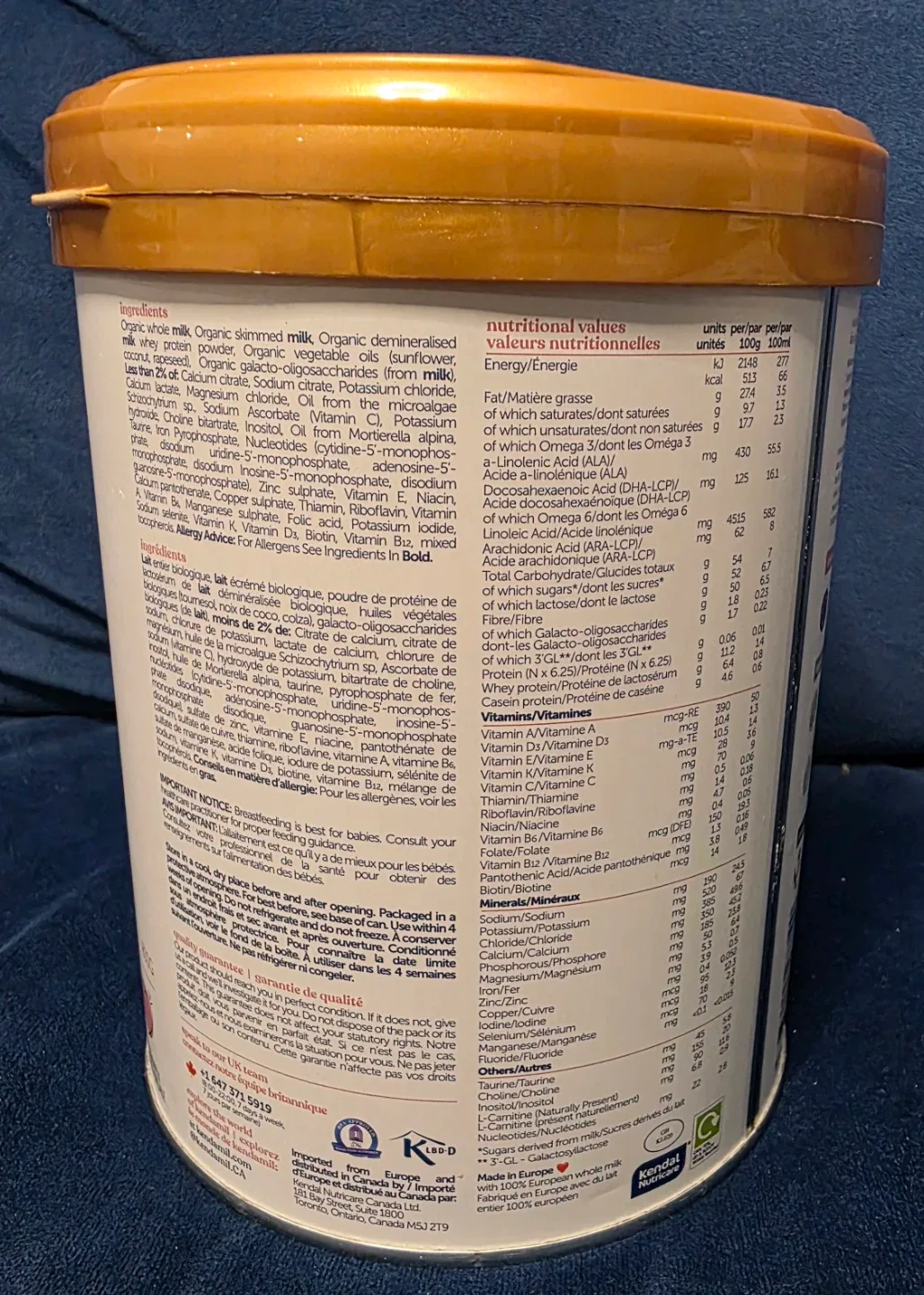 Kendamil Organic Infant Formula 800g image indicator(2)