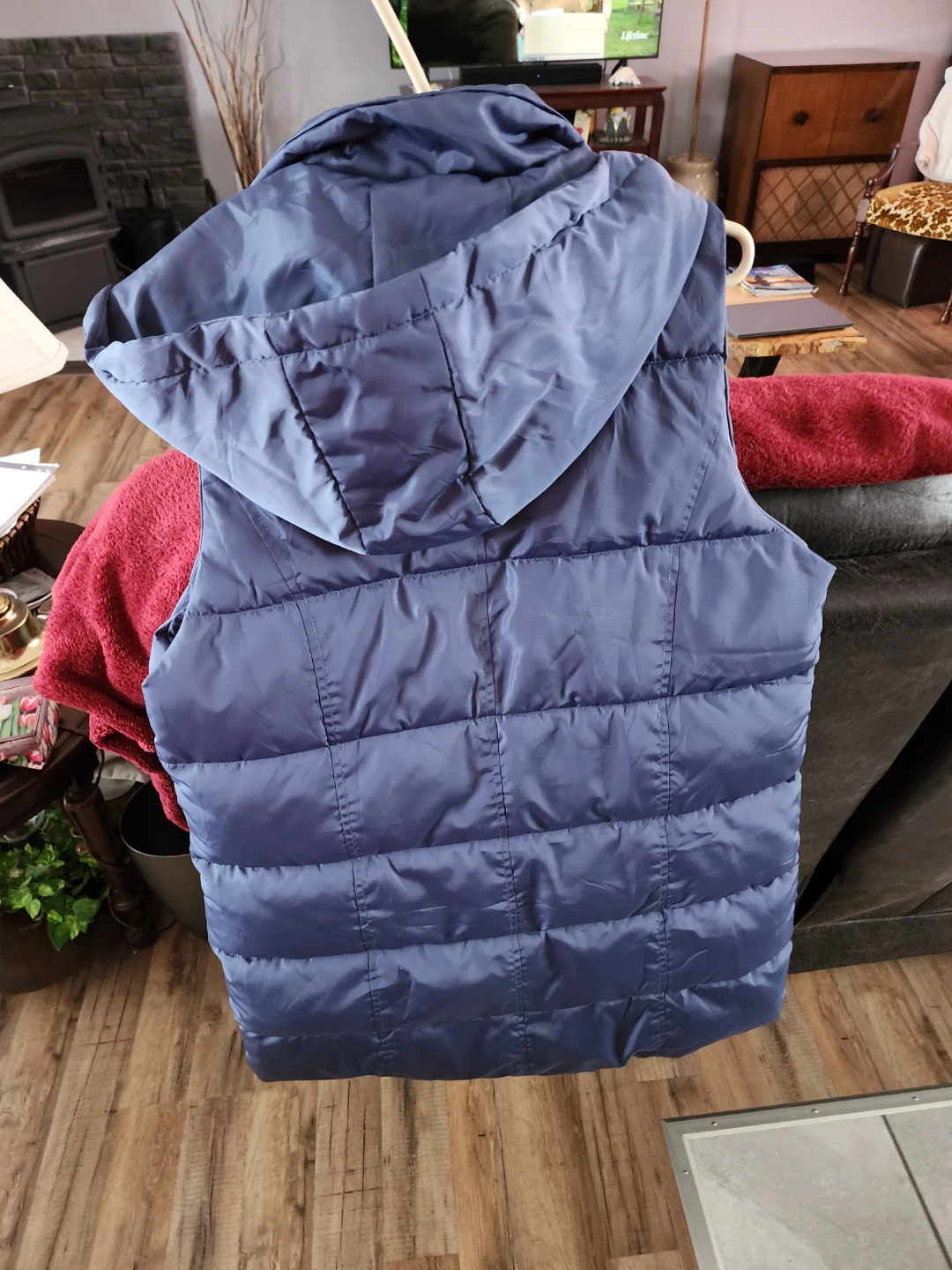 New Navy Blue Puffer Vest - Size medium - photo 2