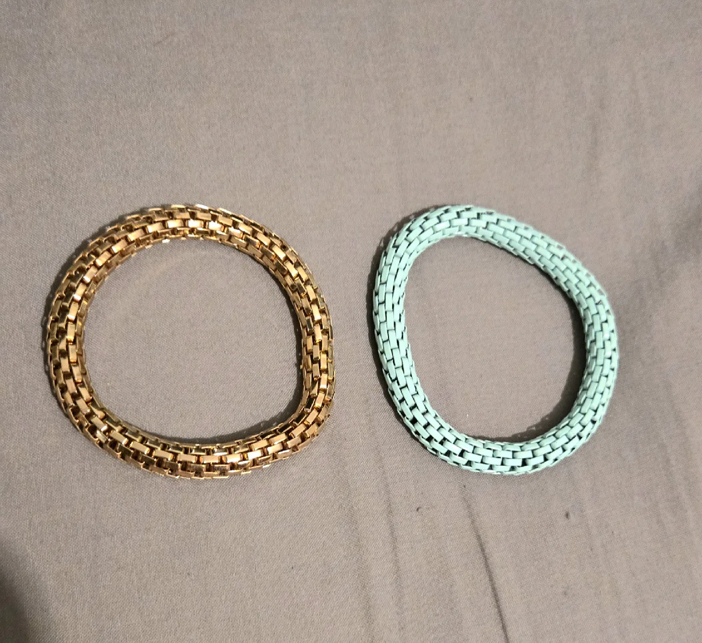 NEW 2 Gold & Turquoise Bracelets image indicator(2)
