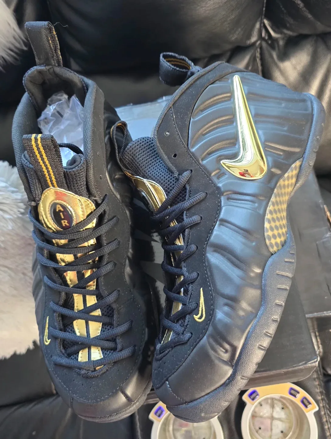 Brand new Foamposite Pro Black Gold for sale