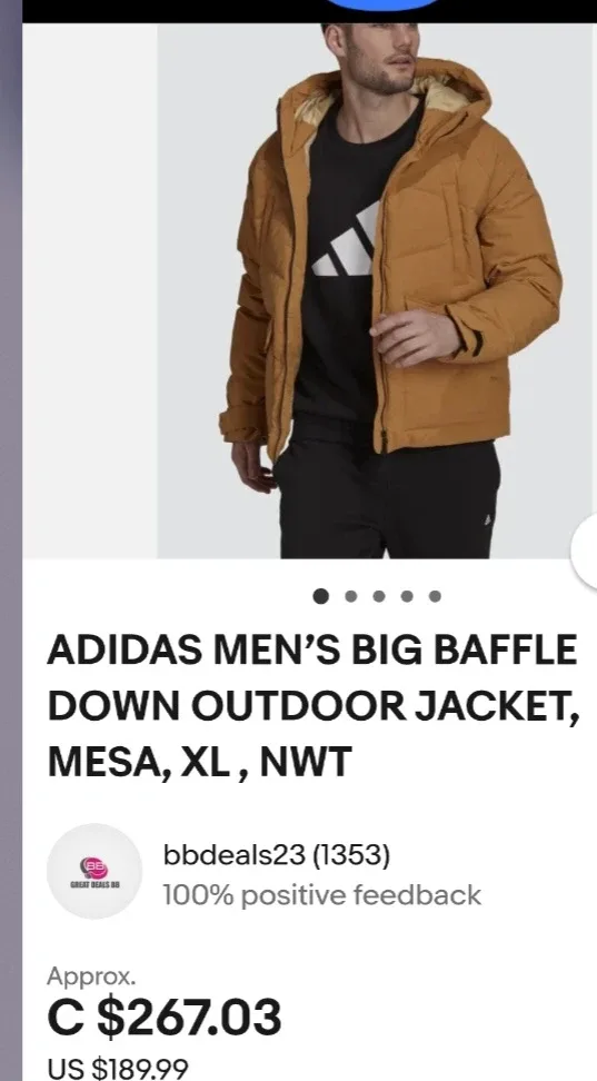 Adidas Big Baffle Down Jacket - 2XL image indicator(5)