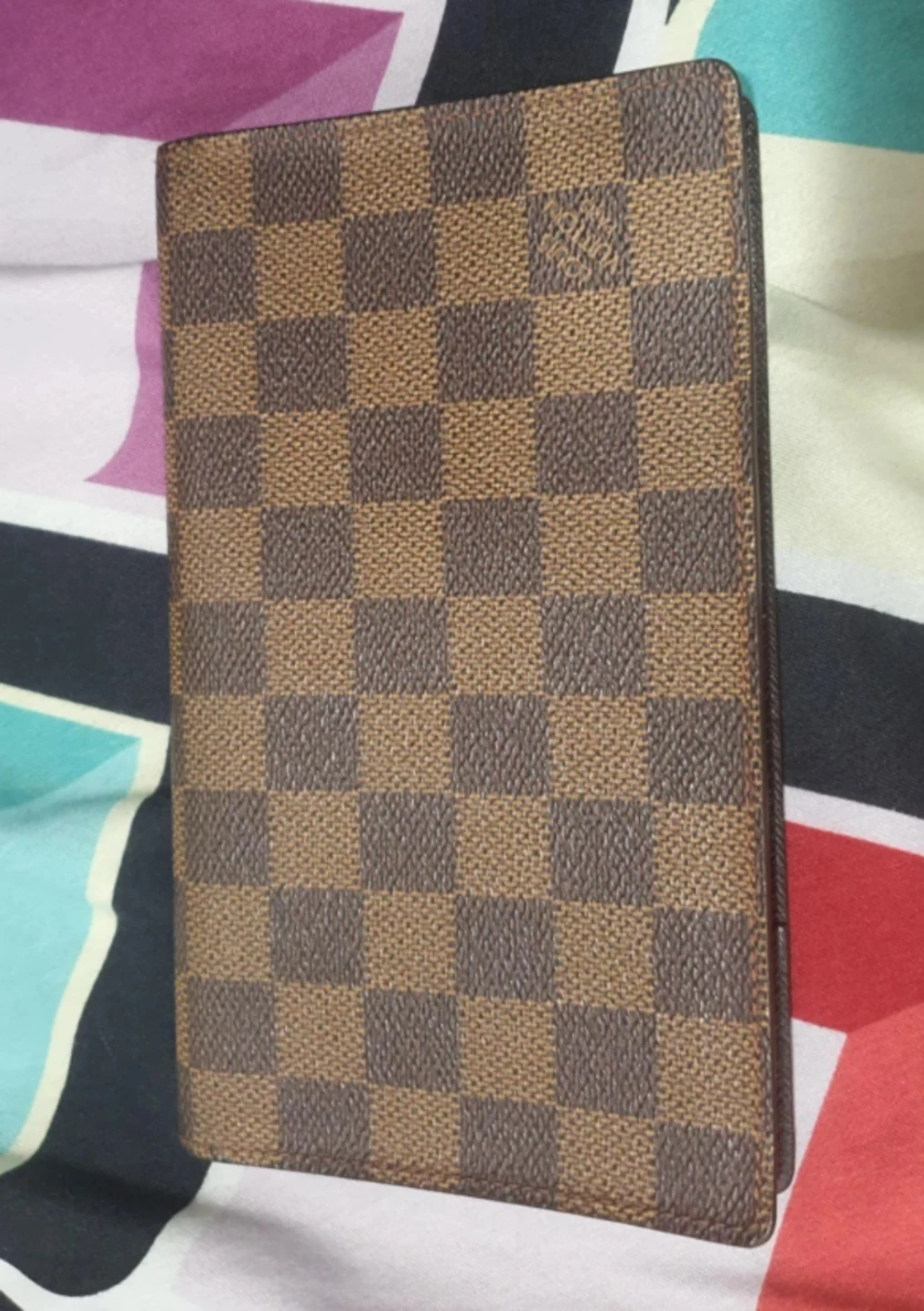 Louis Vuitton Damier Ebene Long Wallet/Checkbook Holder (M0928)