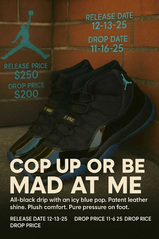 Air Jordan 11 Retro Black/Blue