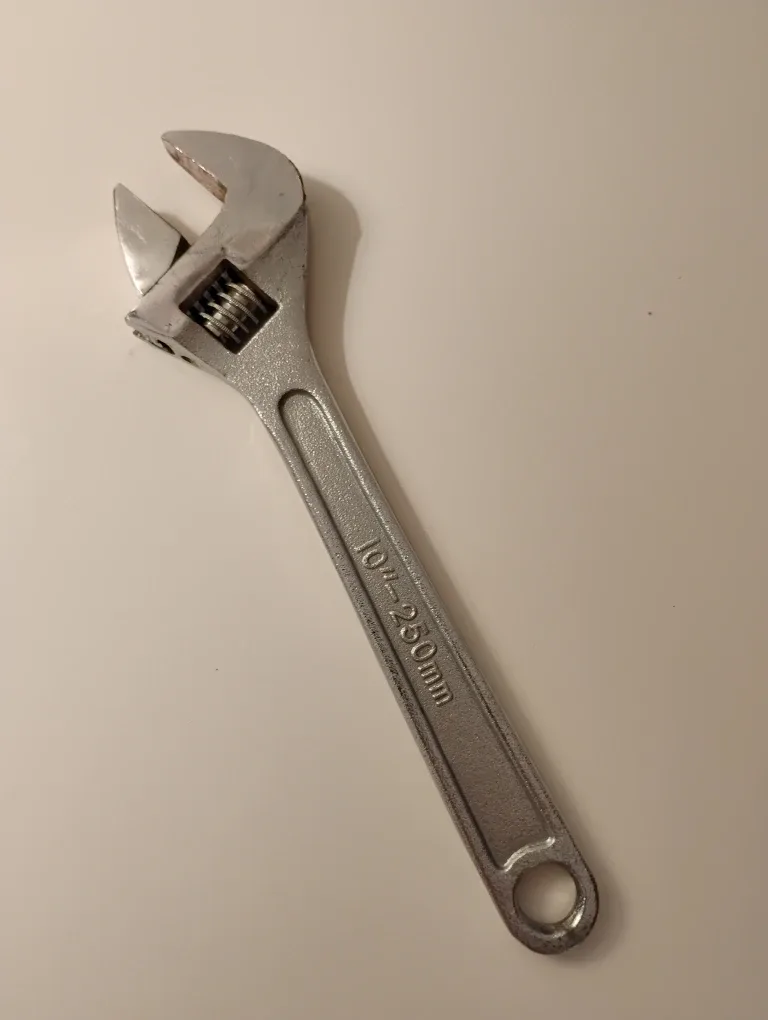 Forged steel 10" adjustable wrench thumbnail