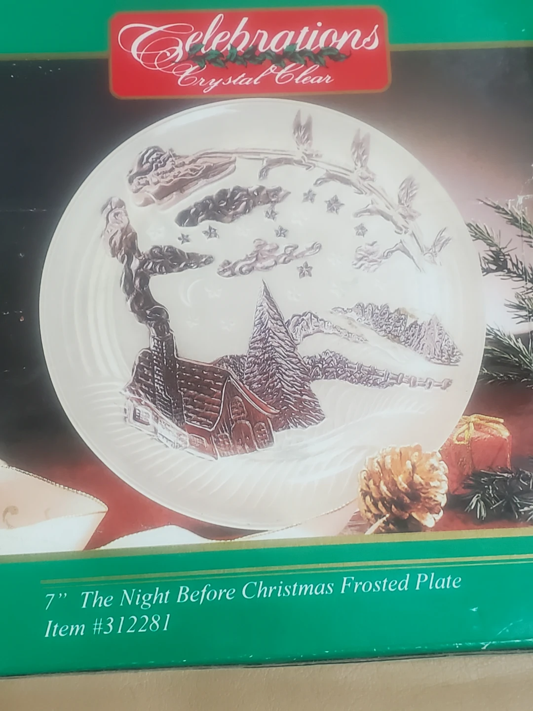 Celebrations Crystal Clear 'The Night Before Christmas' Plate
