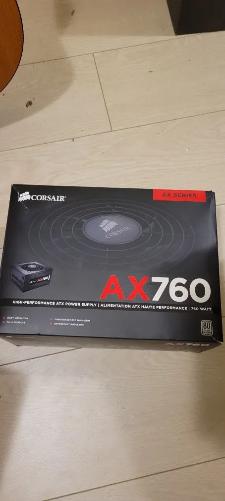 Corsair AX760 High-Performance ATX Power Supply - 760 Watt