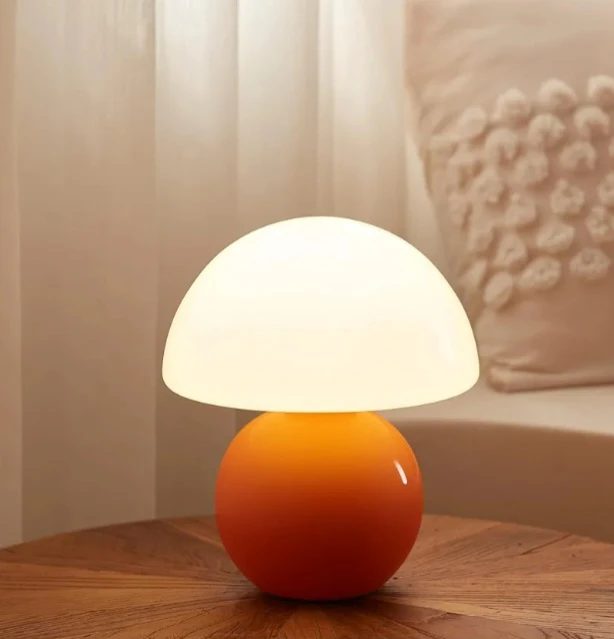 Mushroom Table Lamp, Energy Saving Bulb Included