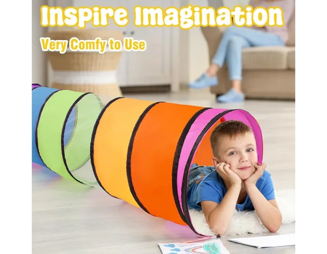 Kids' Play Tunnel - 18" x 71" image indicator(5)