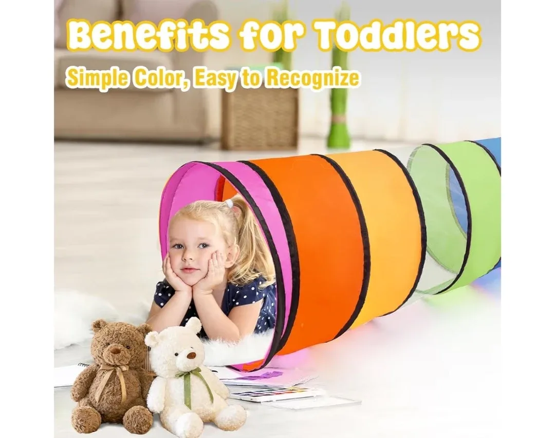 Kids' Play Tunnel - 18" x 71" image indicator(6)