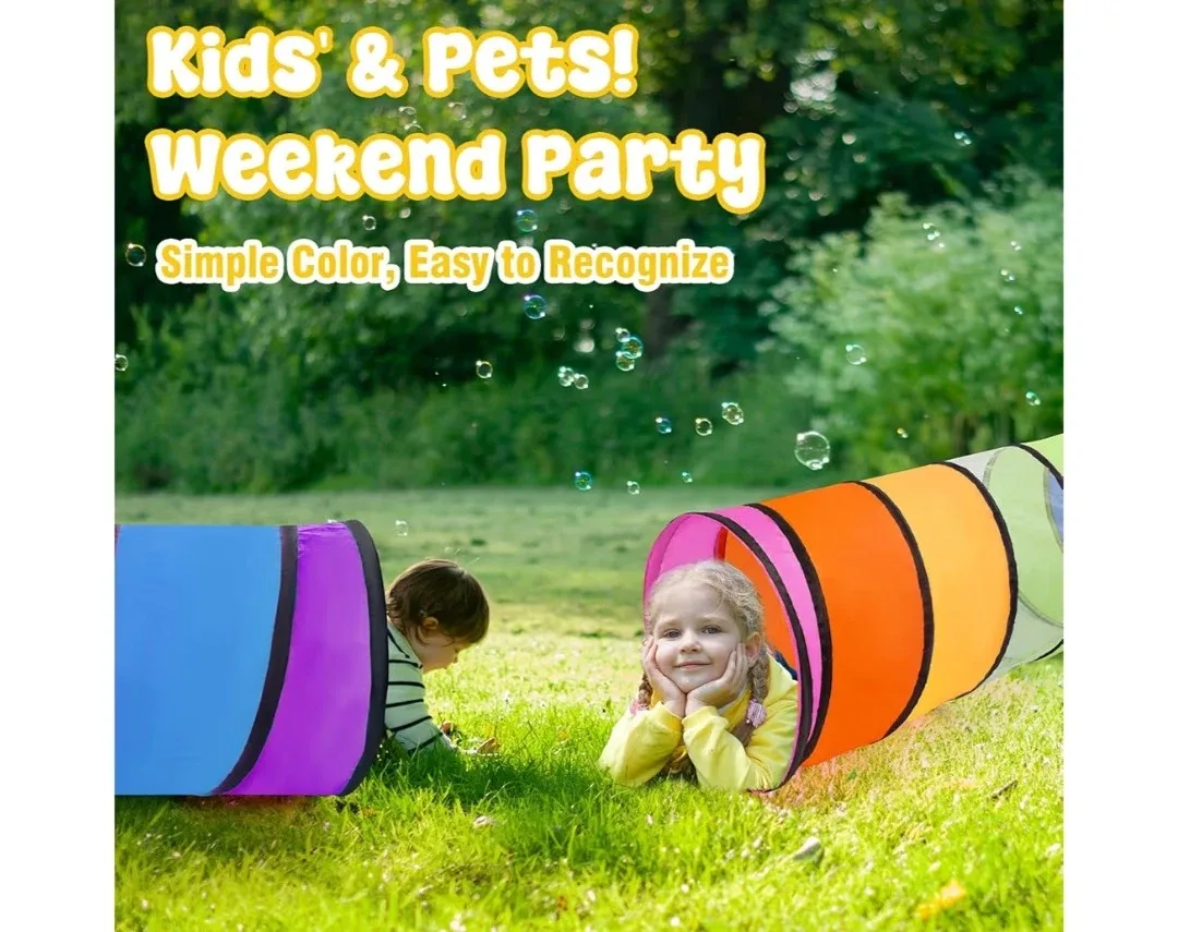 Kids' Play Tunnel - 18" x 71" image indicator(7)