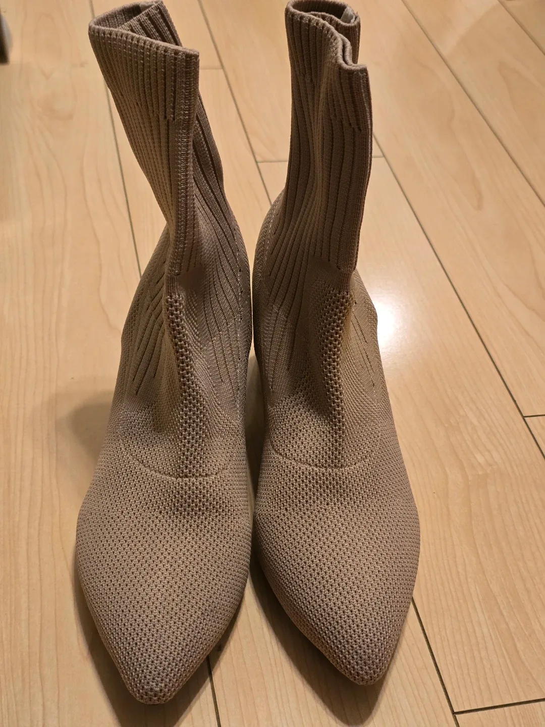 Beige Knit Sock Boots - Size 7 image indicator(2)
