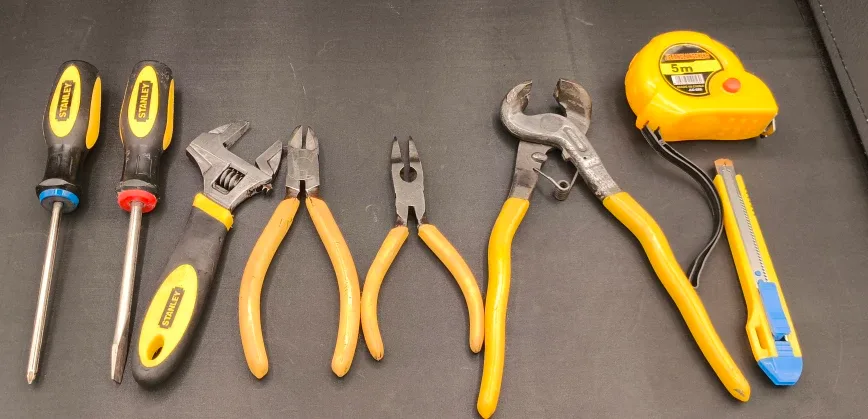 8-Piece Yellow Home Repair Tool Kit