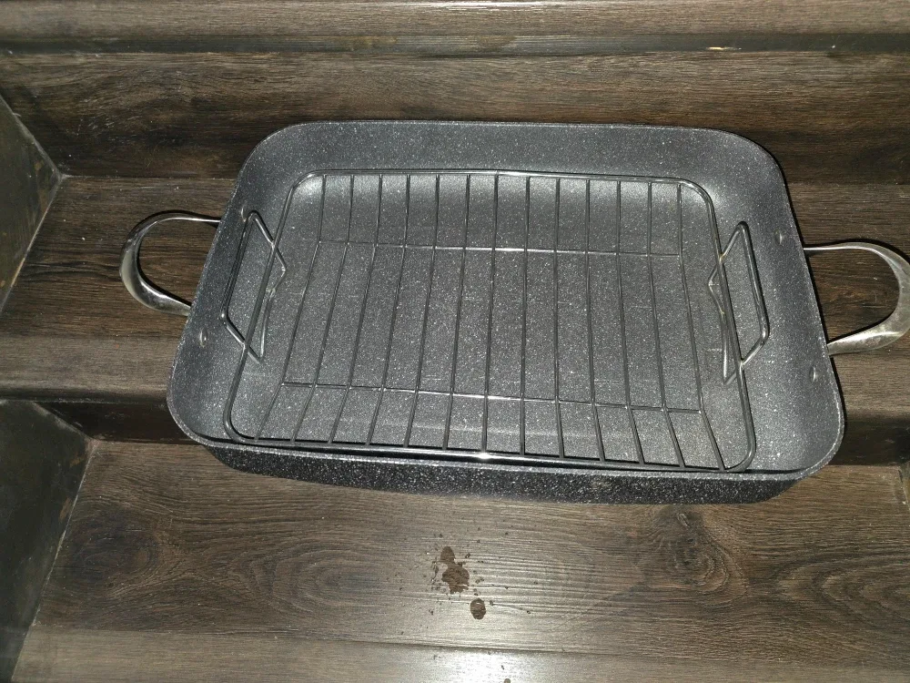 Heritage Rock Roasting Pan with Rack
