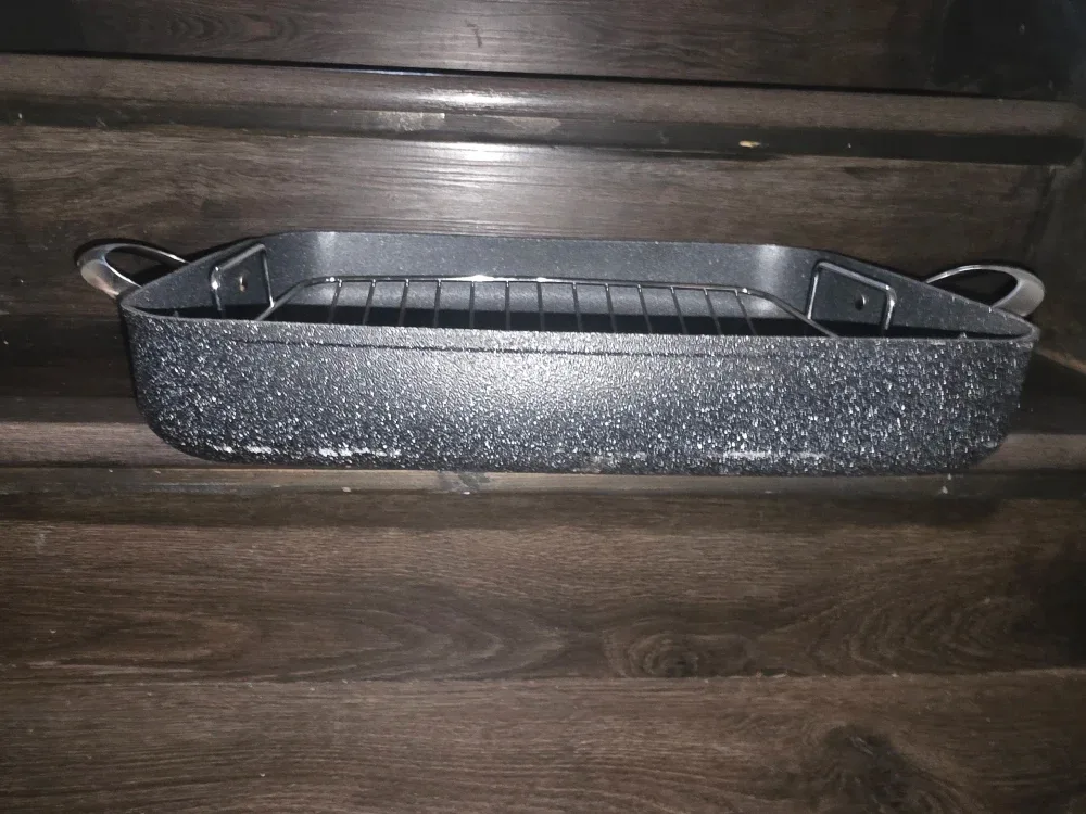 Heritage Rock Roasting Pan with Rack image indicator(2)