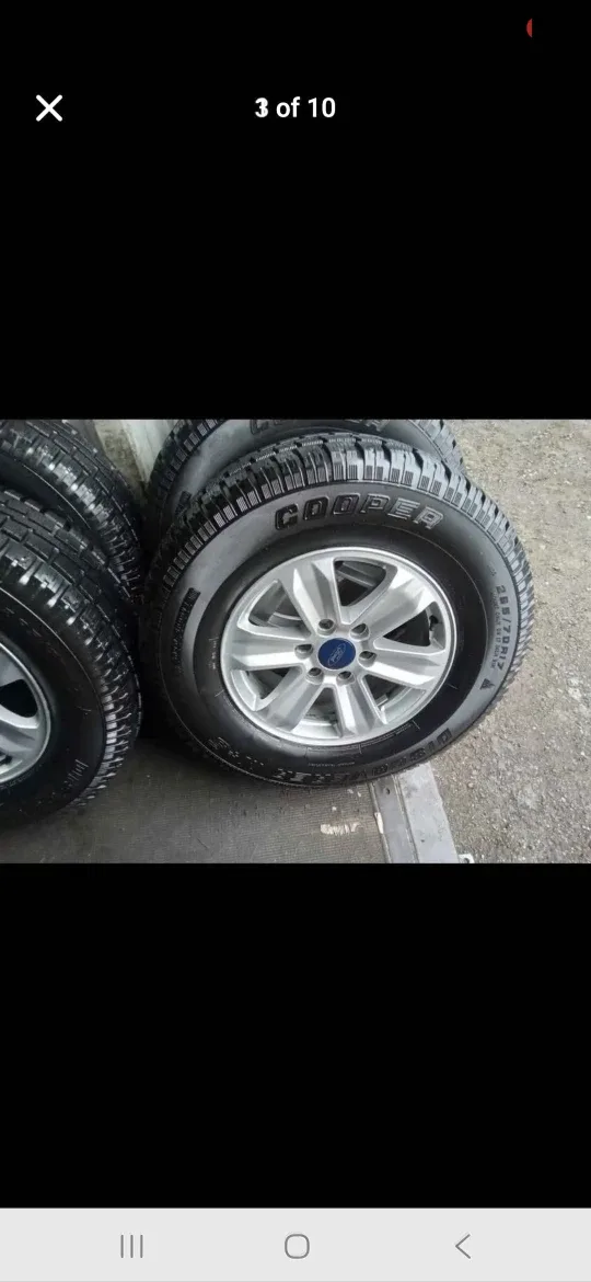 Set of 4 COOPER Winter Tires & Rims (265/70R17 6x135) TPMS image indicator(2)