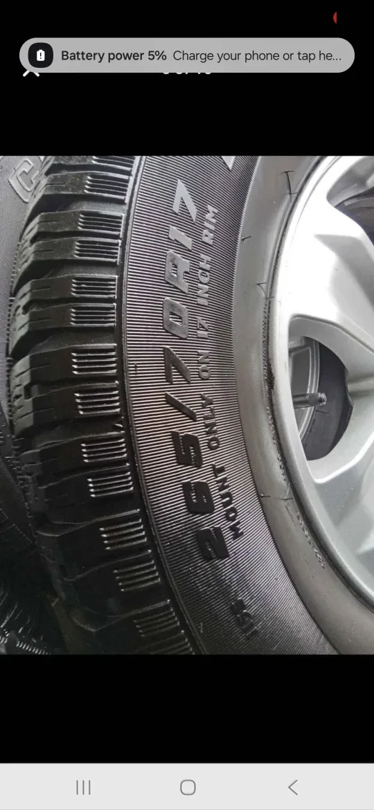 Set of 4 COOPER Winter Tires & Rims (265/70R17 6x135) TPMS image indicator(6)