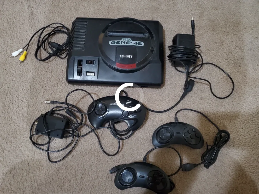 Sega Genesis System Console with Games image indicator(2)