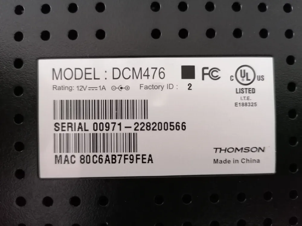 Thomson DCM476 Cable Modem image indicator(3)