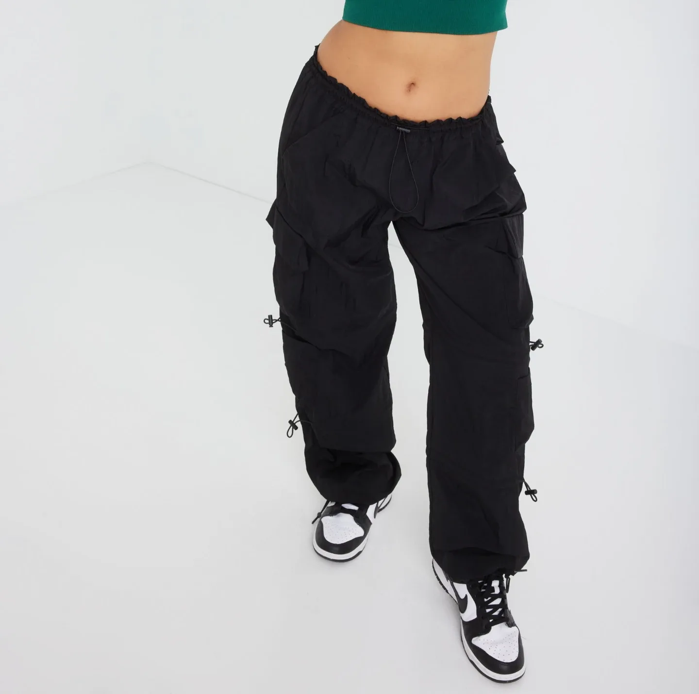 Nylon Parachute Pants