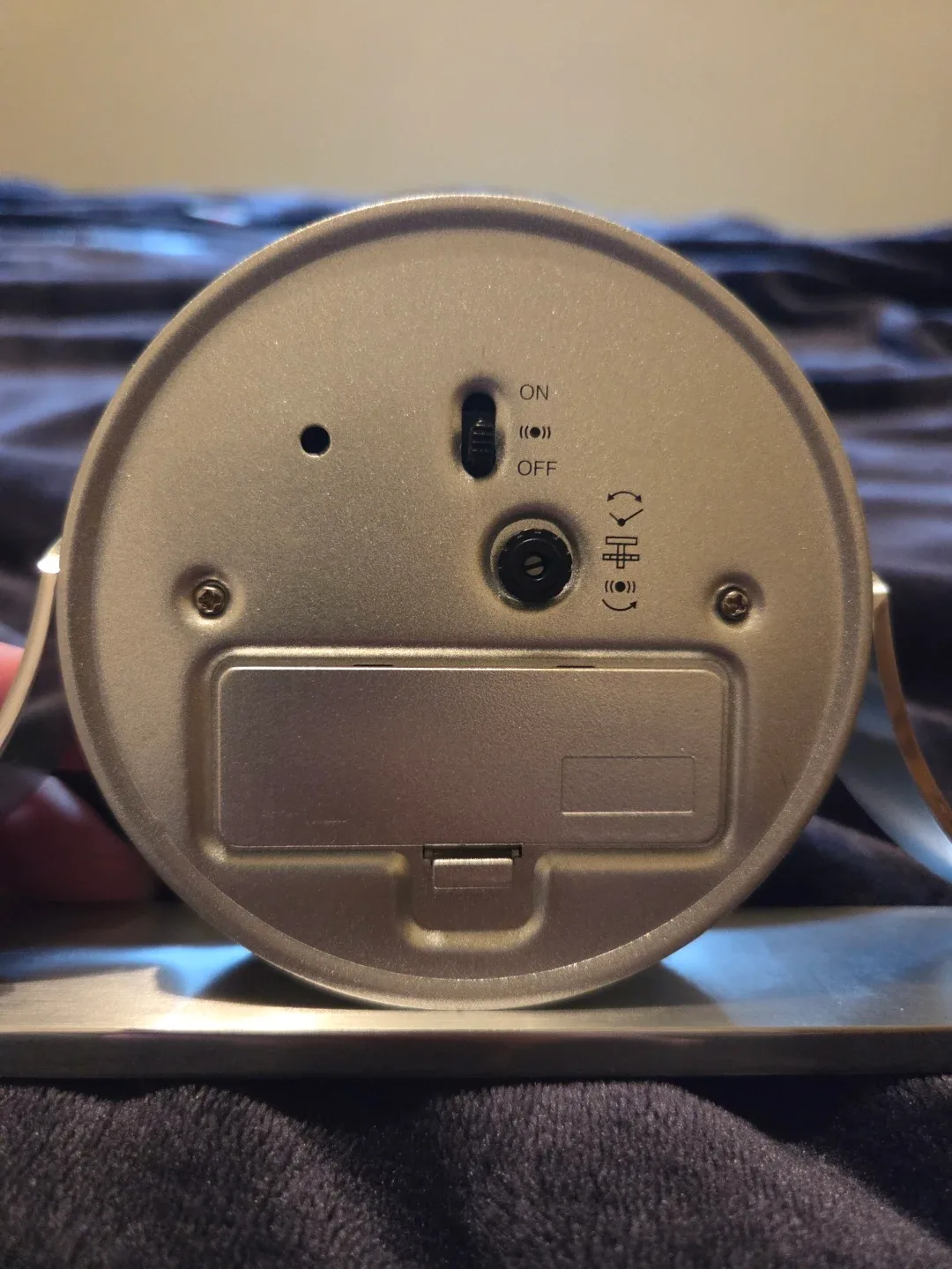 Bulova Table Clock/Alarm - Brushed Silver image indicator(2)