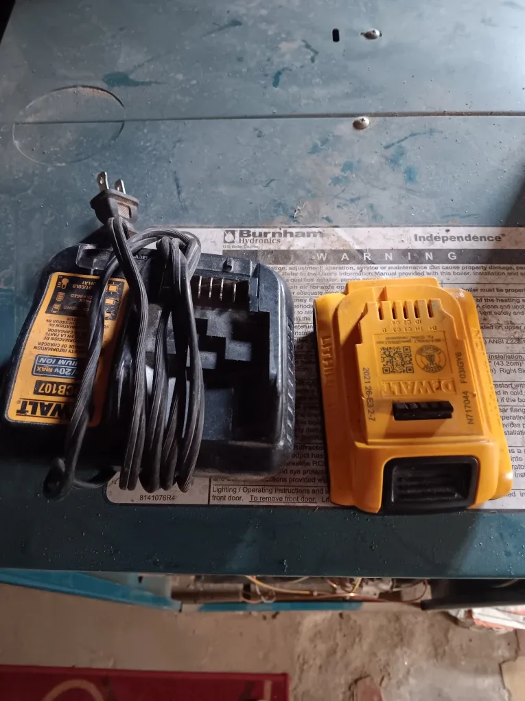 DeWalts Battery Charger and battery