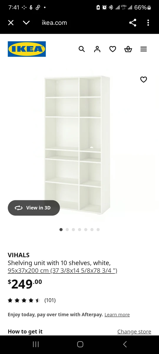 IKEA VIHALS White Shelving Unit - photo 2