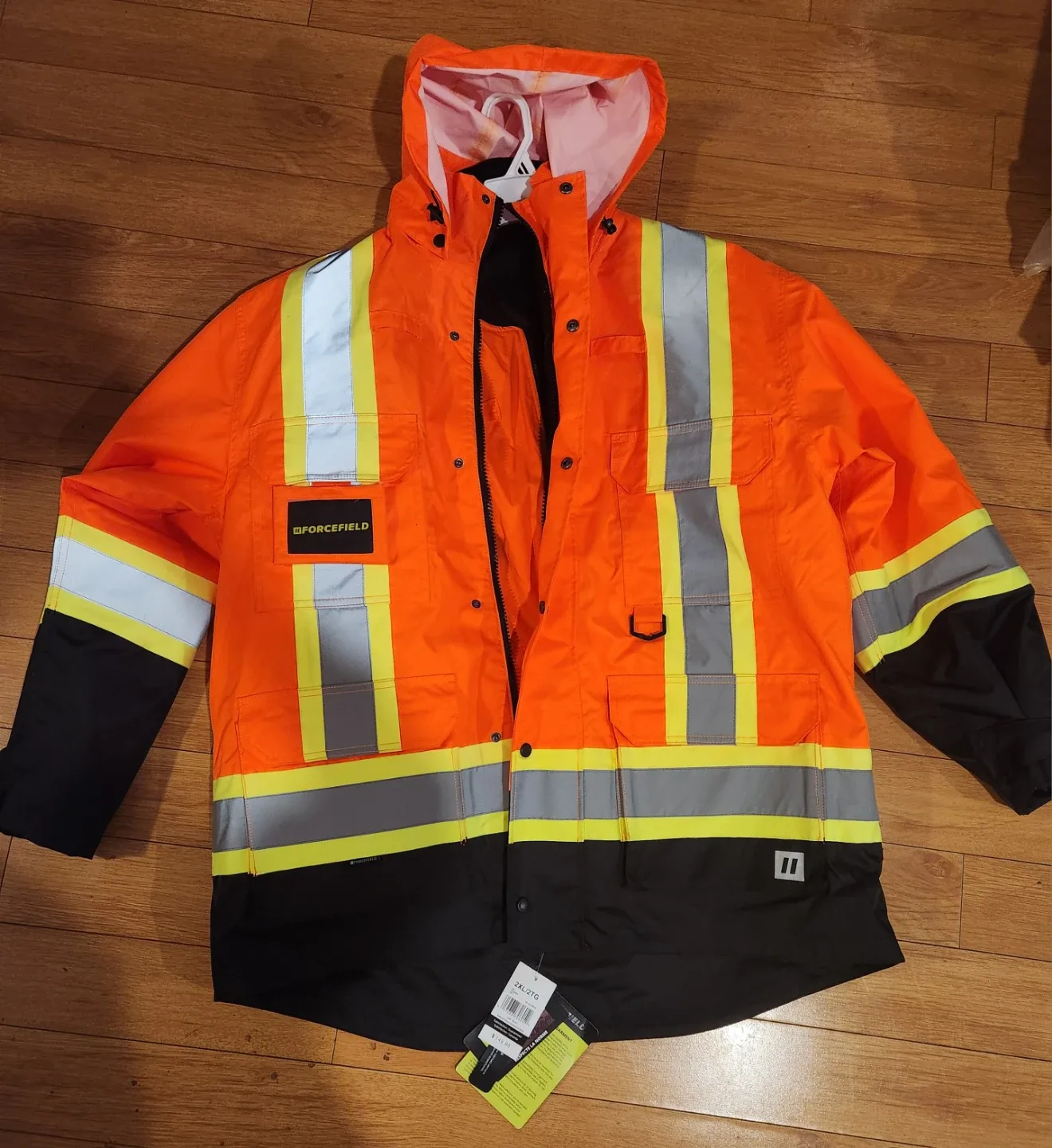 Men's 2XL High Visibility 3 in 1 work coat image indicator(2)