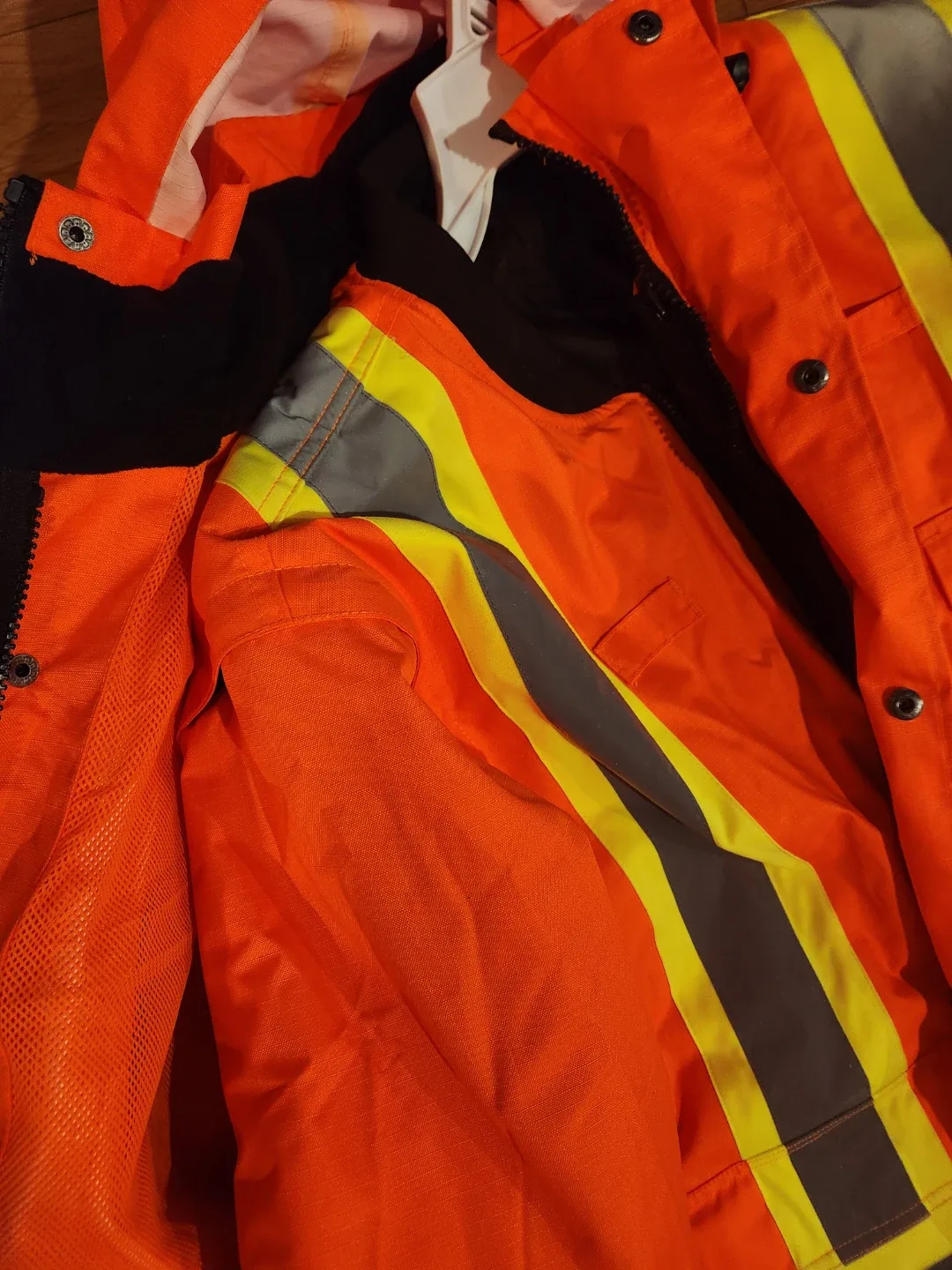 Men's 2XL High Visibility 3 in 1 work coat image indicator(5)