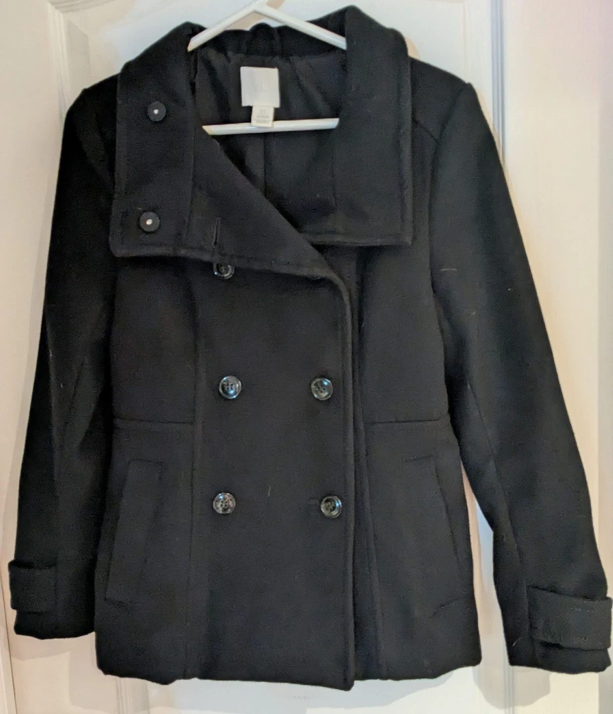 H&M Black Coat - Size 4