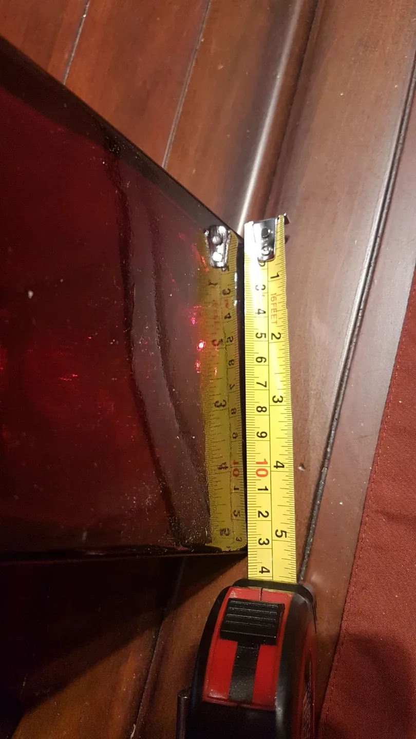 Red Glass Vase - 21" Tall image indicator(3)