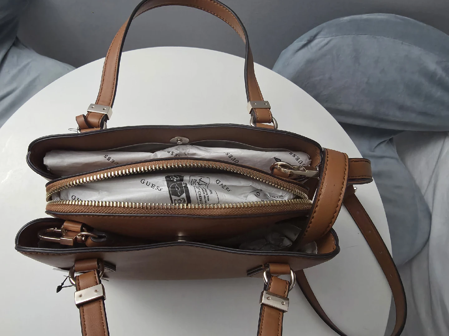 Guess Brown Satchel Bag - Brand NEW