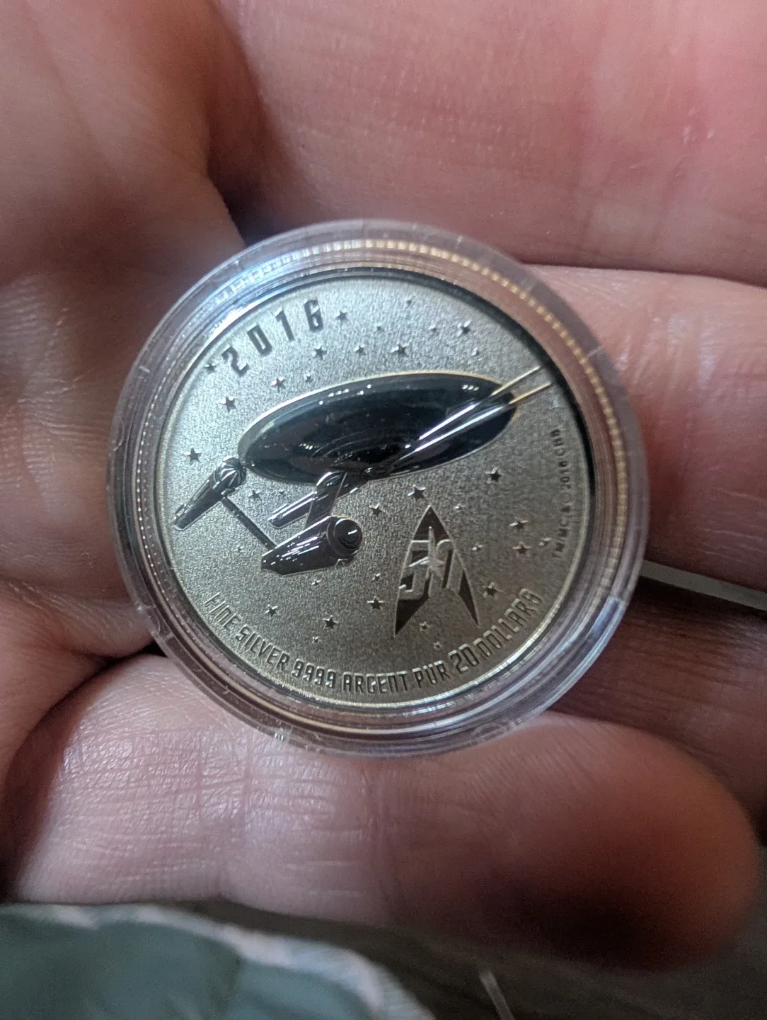 2016 Star Trek 20 Dollars Fine Silver Coin