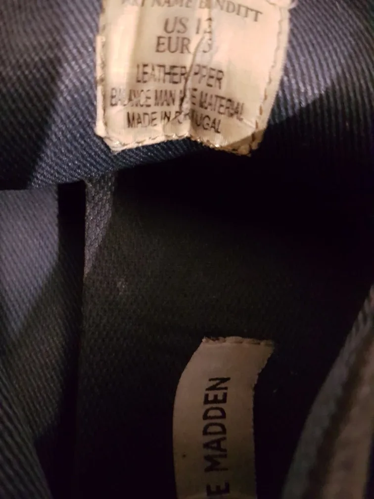 Steve Madden Leather Ankle Boots, Size 13 image indicator(4)