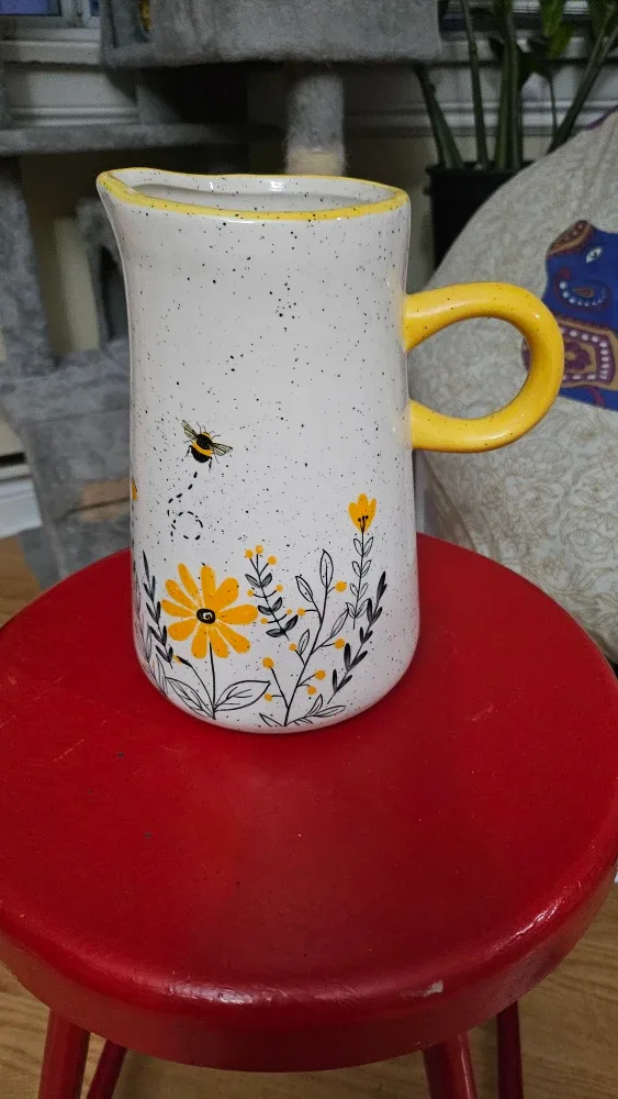 Floral Bee Pitcher